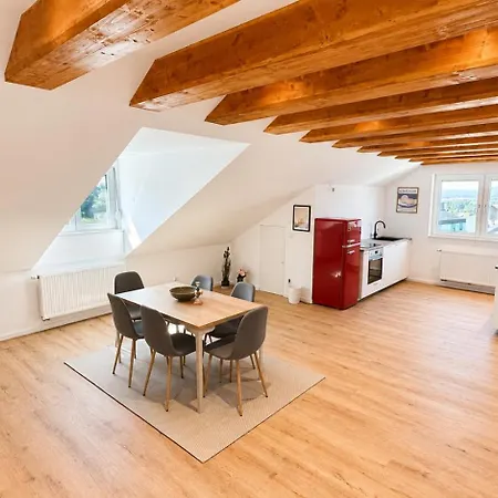 Apartment Cozy, Spacious Floor With A Panoramic View For Up To 6 Pax Bischberg